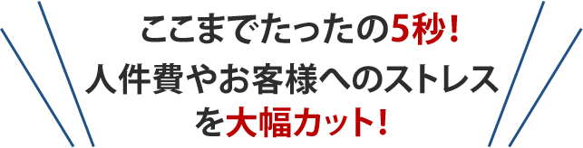 ここまでたったの5秒。査定時間1/10カット