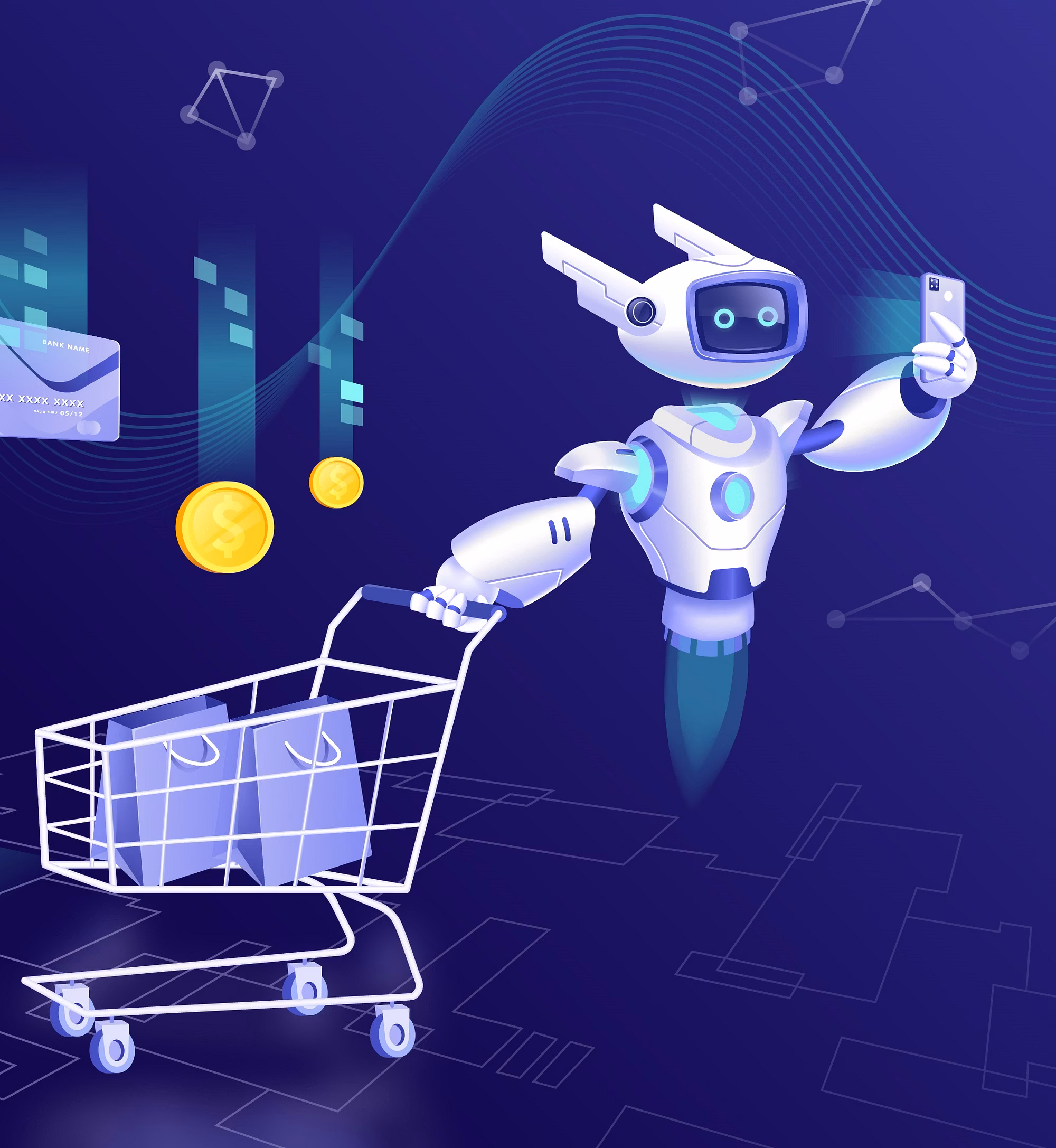 EC業務DX AI イメージ